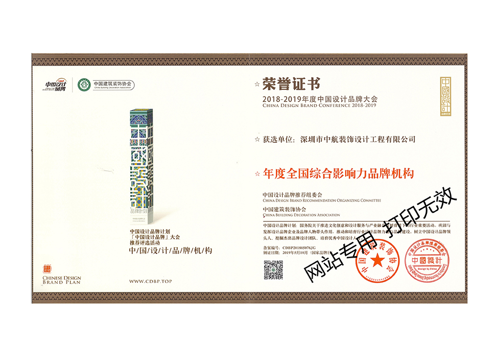 2018年度全國綜合影響力品牌機構(gòu)